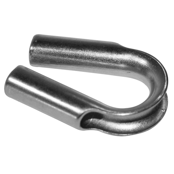 Bulldog Winch Tube Thimble, Stainless for Synthetic Rope 10mm 20093